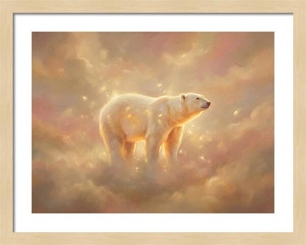 Polar Bear In Clouds