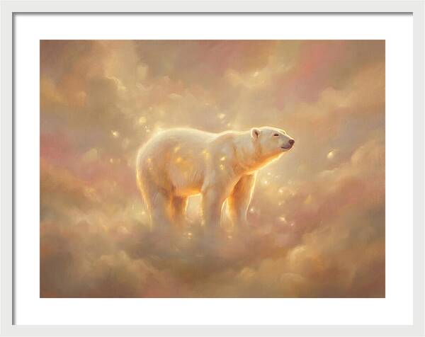Polar Bear In Clouds