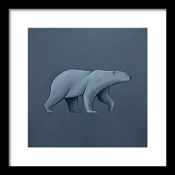 Polar Bear In Minimalist Style