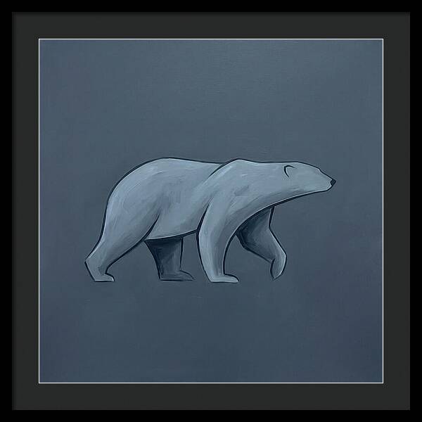 Polar Bear In Minimalist Style