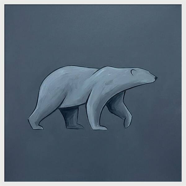 Polar Bear In Minimalist Style