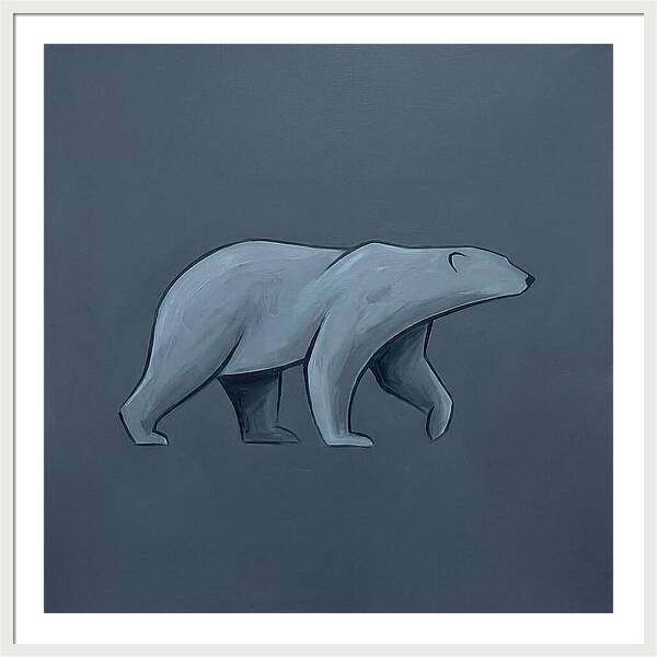 Polar Bear In Minimalist Style