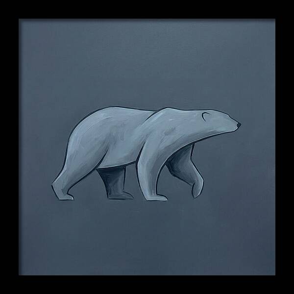Polar Bear In Minimalist Style