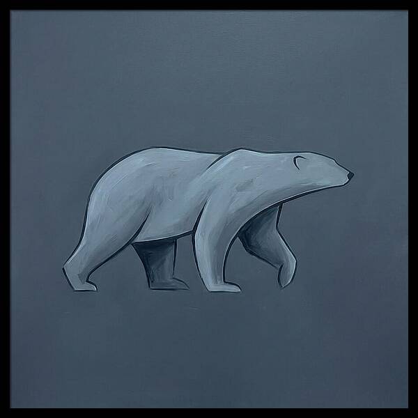 Polar Bear In Minimalist Style