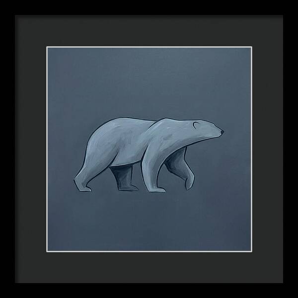 Polar Bear In Minimalist Style