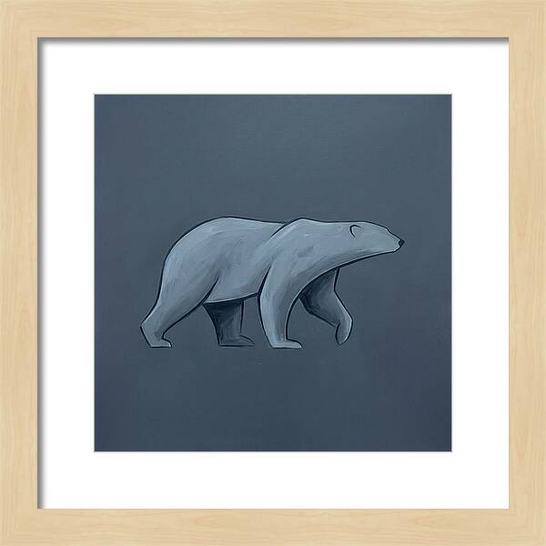 Polar Bear In Minimalist Style
