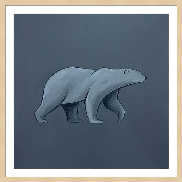 Polar Bear In Minimalist Style