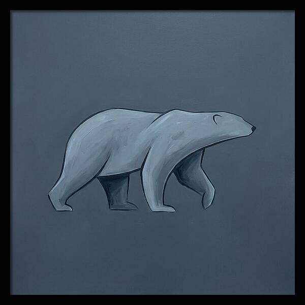 Polar Bear In Minimalist Style
