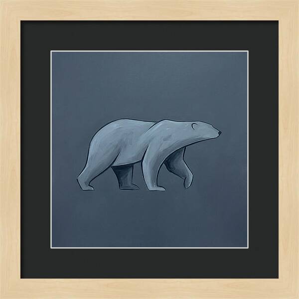 Polar Bear In Minimalist Style