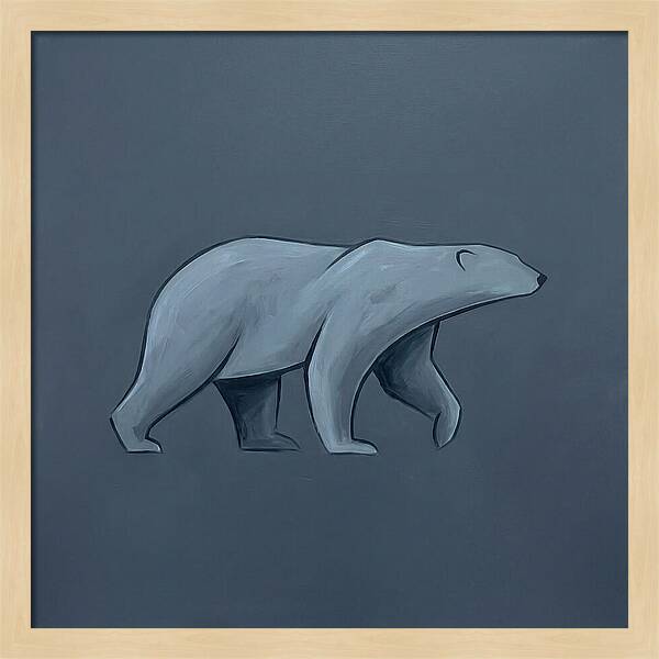 Polar Bear In Minimalist Style