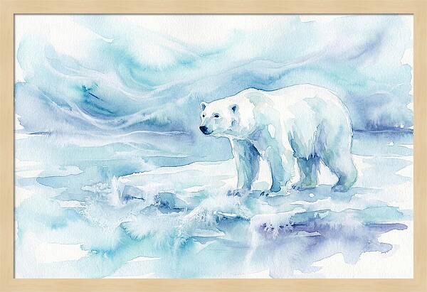 Polar Bear In Serene Waters