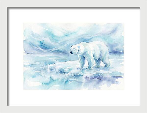 Polar Bear In Serene Waters
