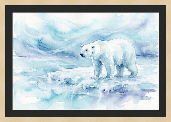 Polar Bear In Serene Waters