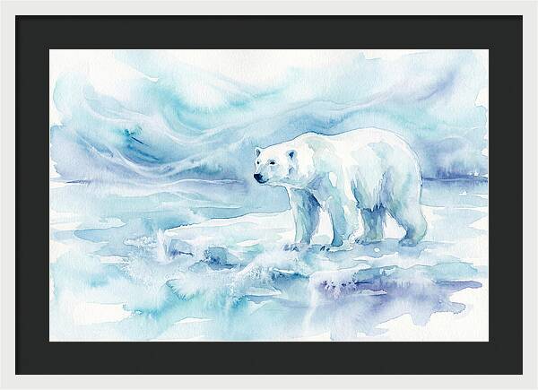 Polar Bear In Serene Waters