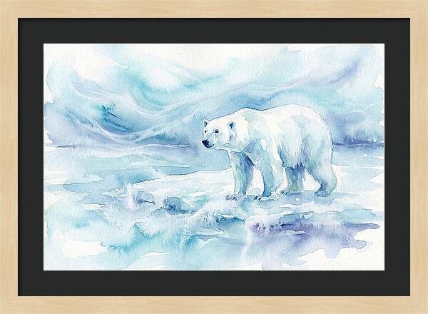 Polar Bear In Serene Waters