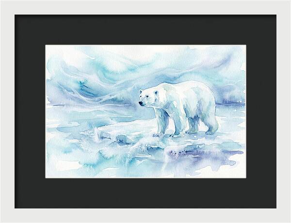 Polar Bear In Serene Waters