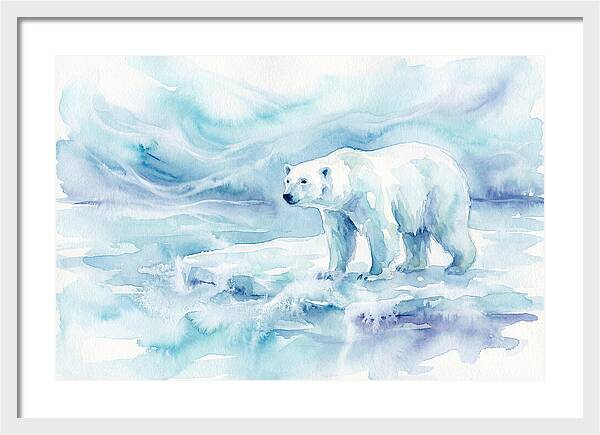 Polar Bear In Serene Waters