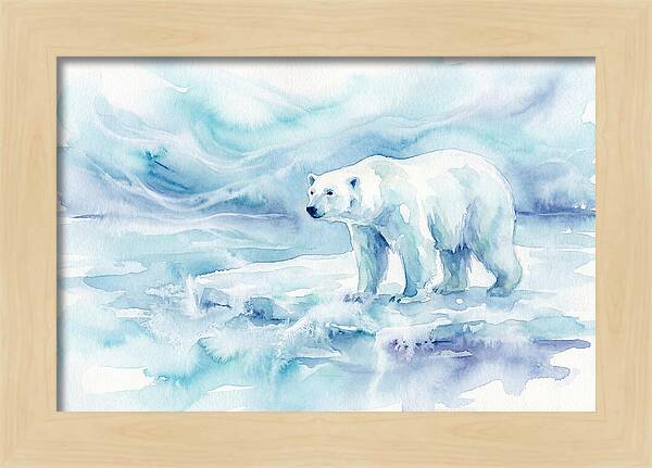 Polar Bear In Serene Waters