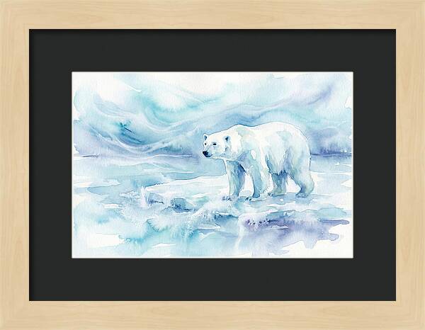 Polar Bear In Serene Waters