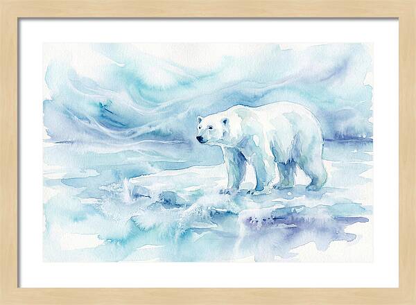 Polar Bear In Serene Waters