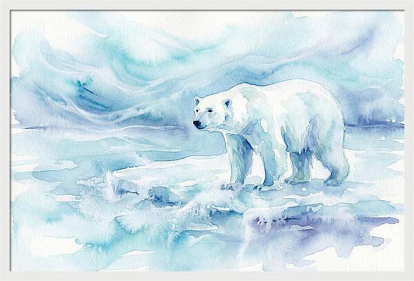 Polar Bear In Serene Waters