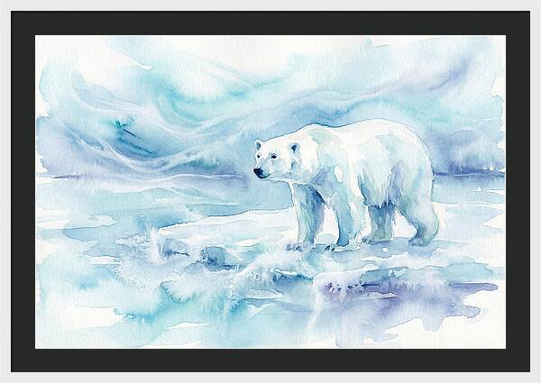 Polar Bear In Serene Waters