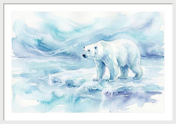 Polar Bear In Serene Waters