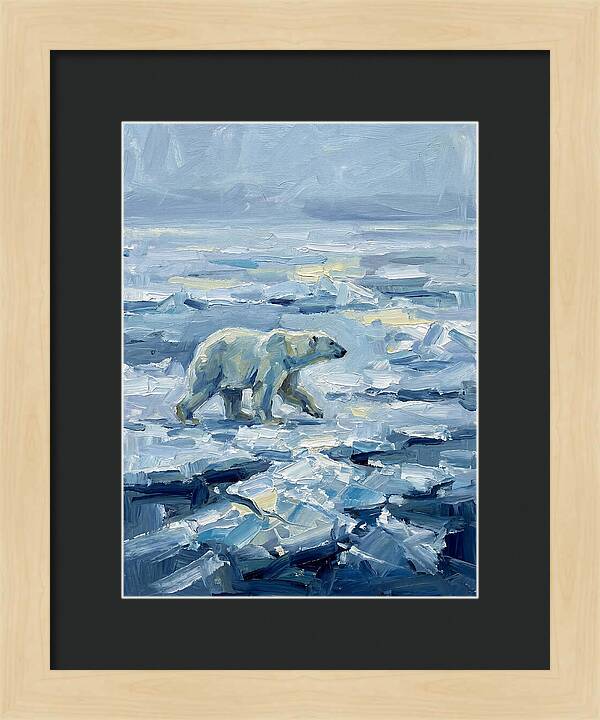 Polar Bear On Ice