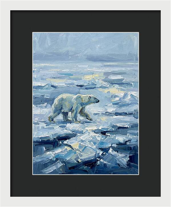 Polar Bear On Ice
