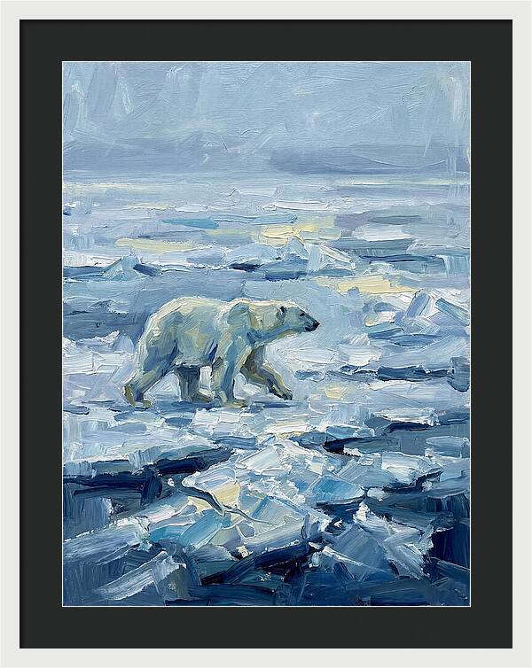 Polar Bear On Ice