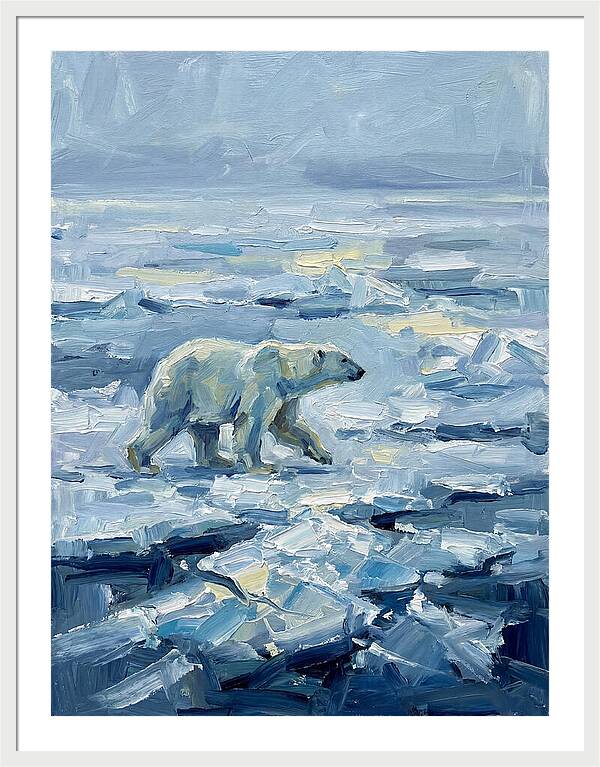 Polar Bear On Ice