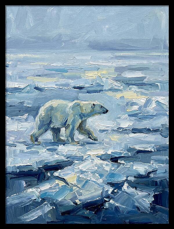 Polar Bear On Ice