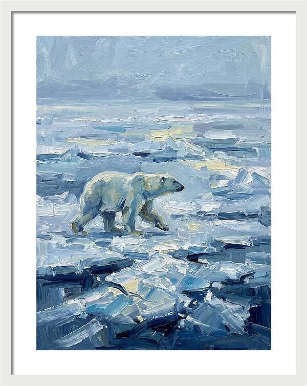 Polar Bear On Ice