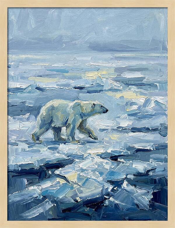 Polar Bear On Ice