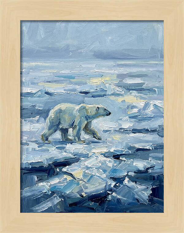 Polar Bear On Ice