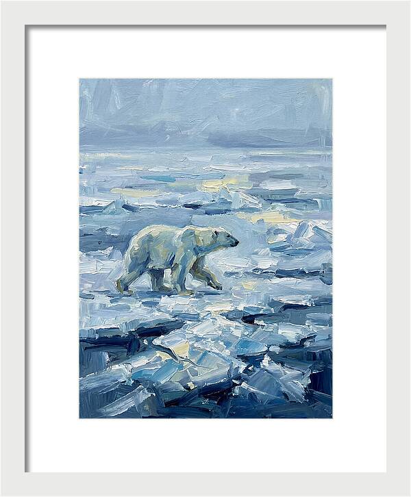 Polar Bear On Ice
