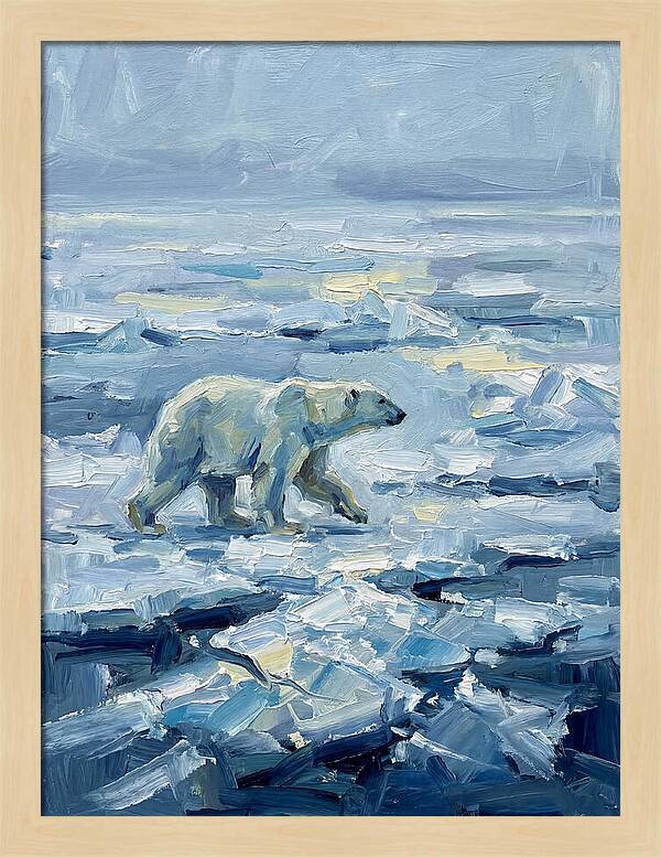 Polar Bear On Ice