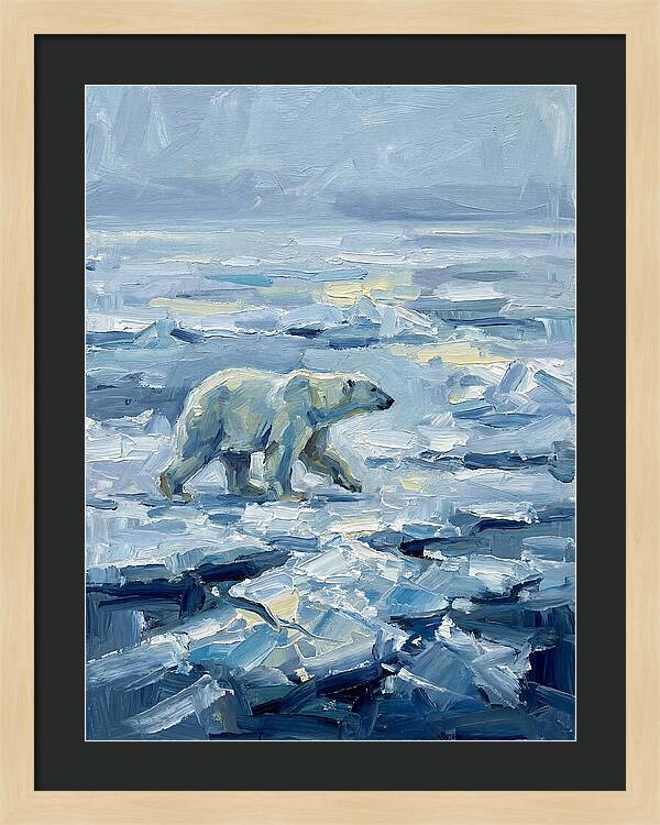 Polar Bear On Ice
