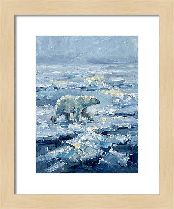 Polar Bear On Ice