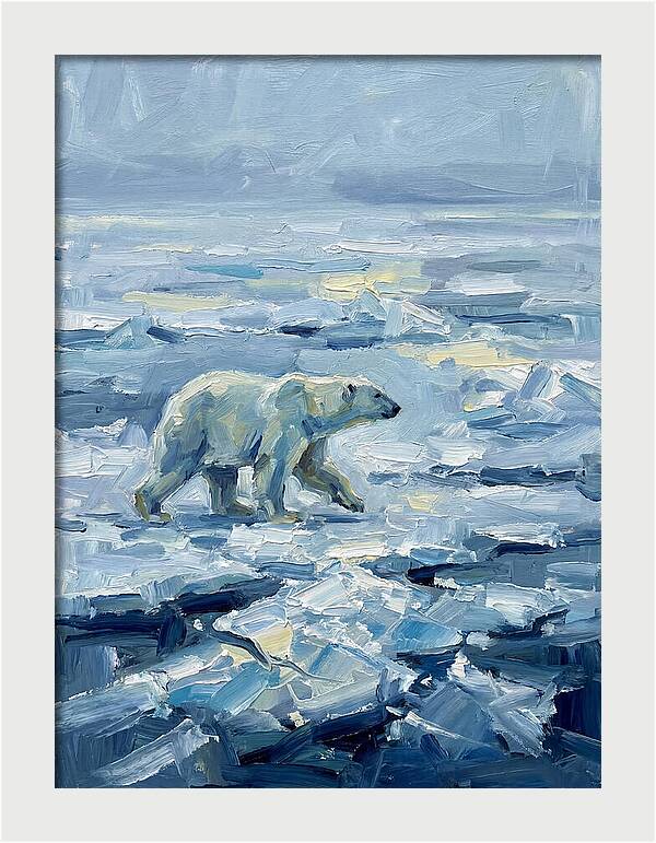 Polar Bear On Ice
