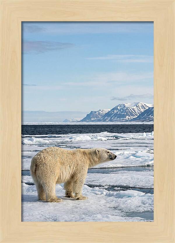 Polar Bear On Svalbard Ice