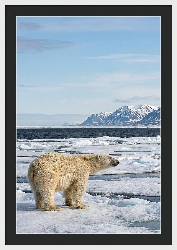 Polar Bear On Svalbard Ice