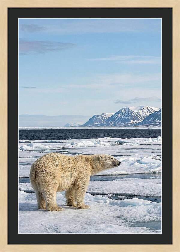 Polar Bear On Svalbard Ice