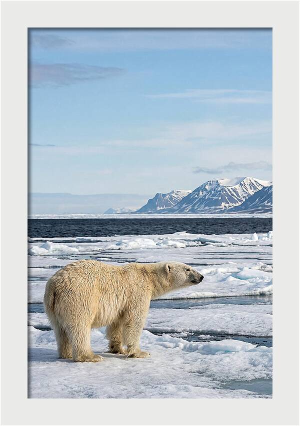 Polar Bear On Svalbard Ice