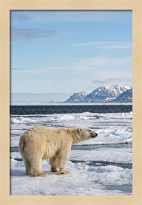 Polar Bear On Svalbard Ice