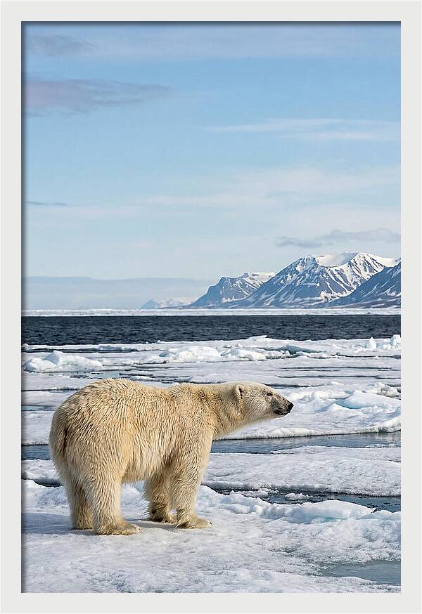 Polar Bear On Svalbard Ice