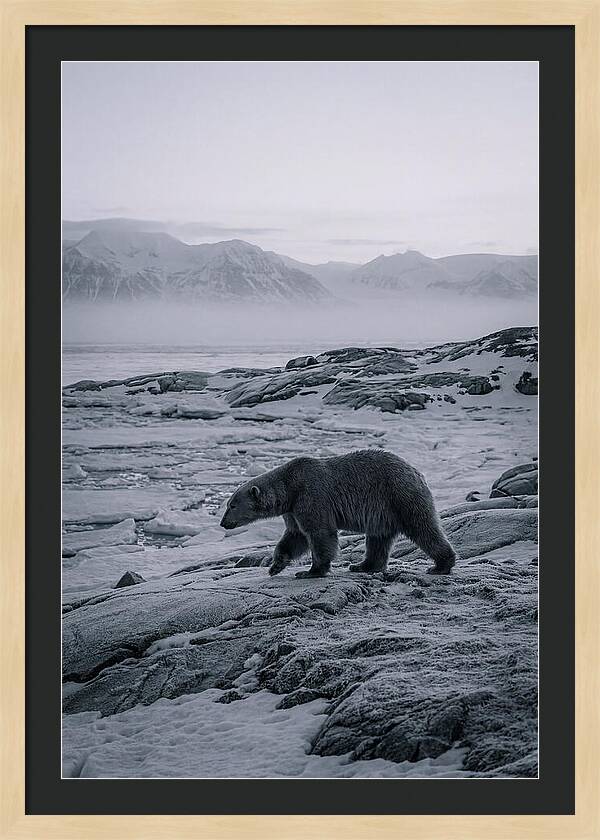 Polar Bear On Svalbard Ice