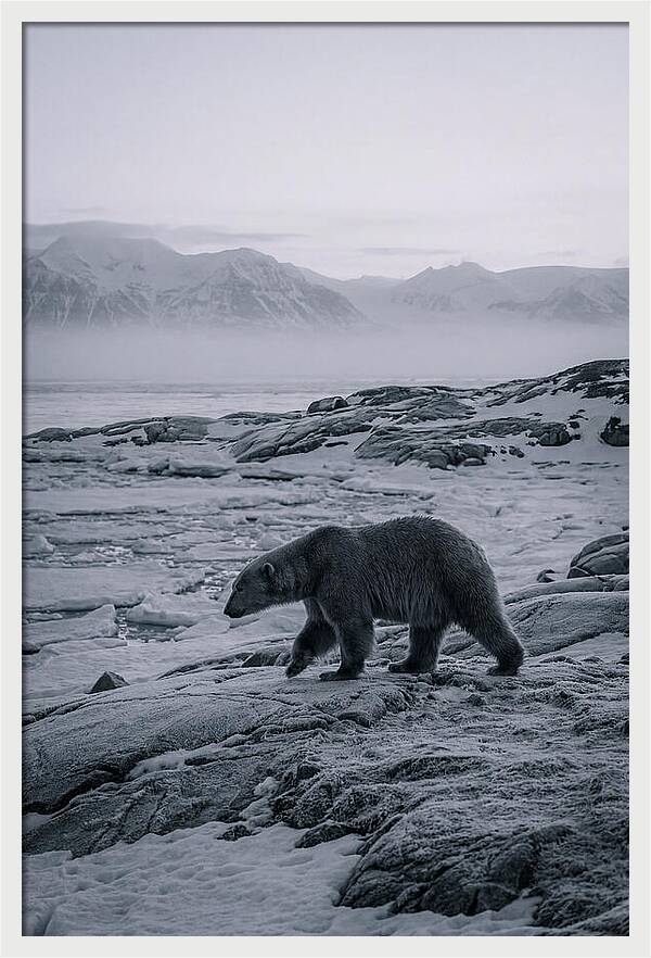 Polar Bear On Svalbard Ice