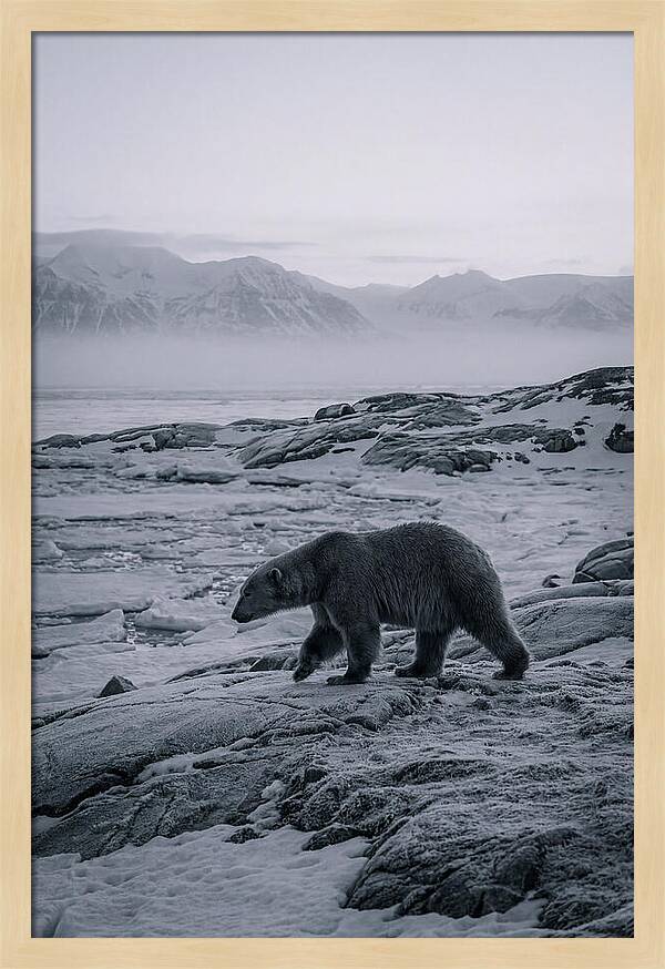 Polar Bear On Svalbard Ice