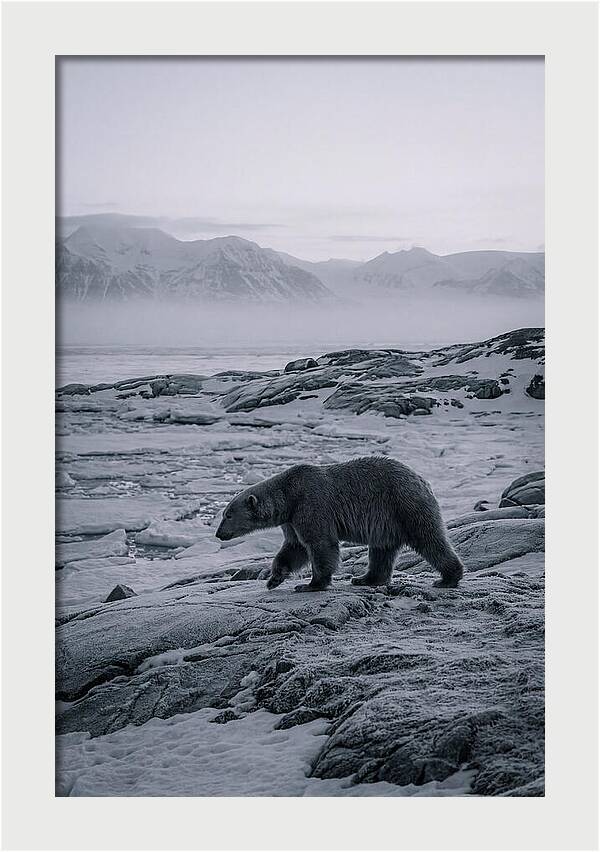 Polar Bear On Svalbard Ice